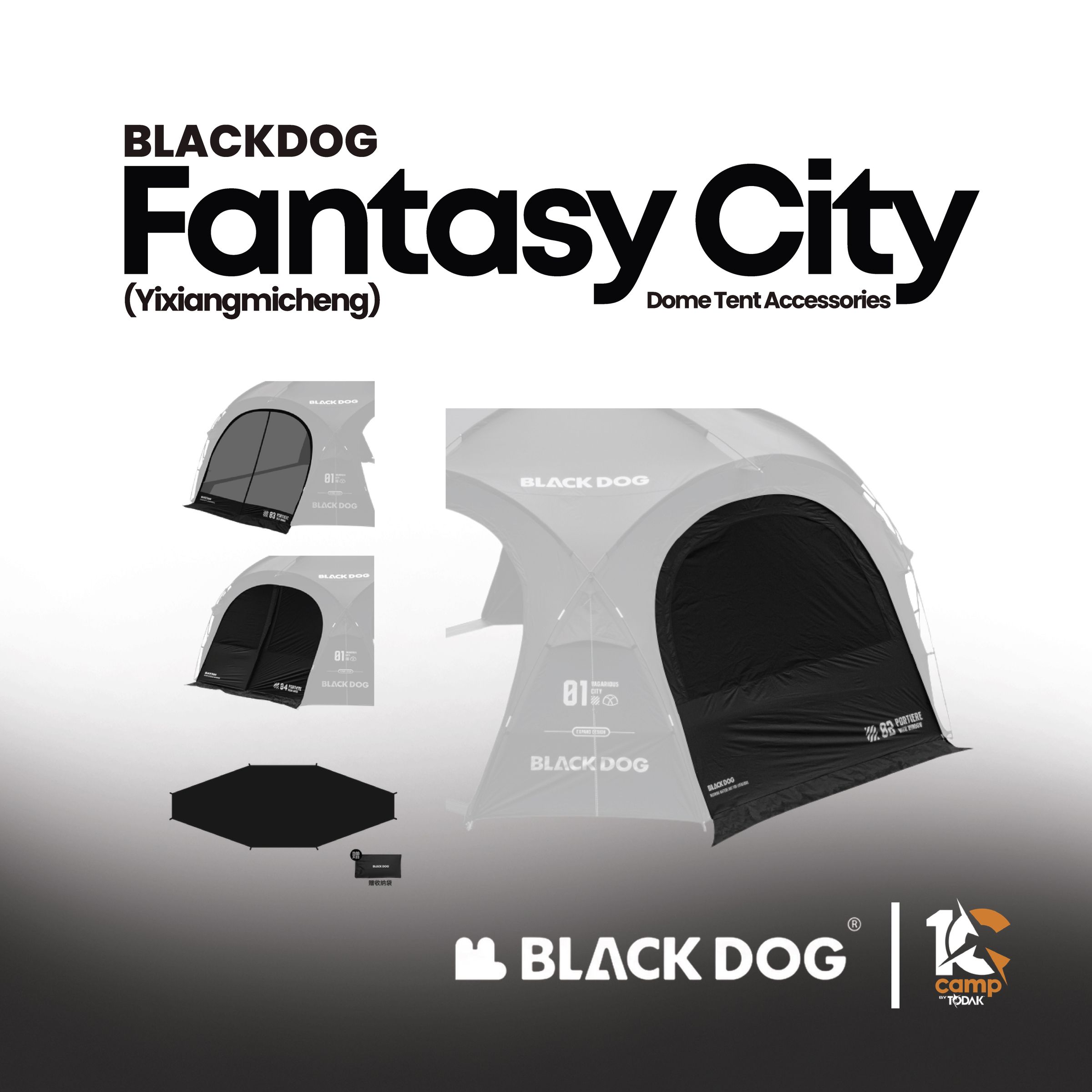 Langsir Mesh Blackdog untuk Dome Fantasy City