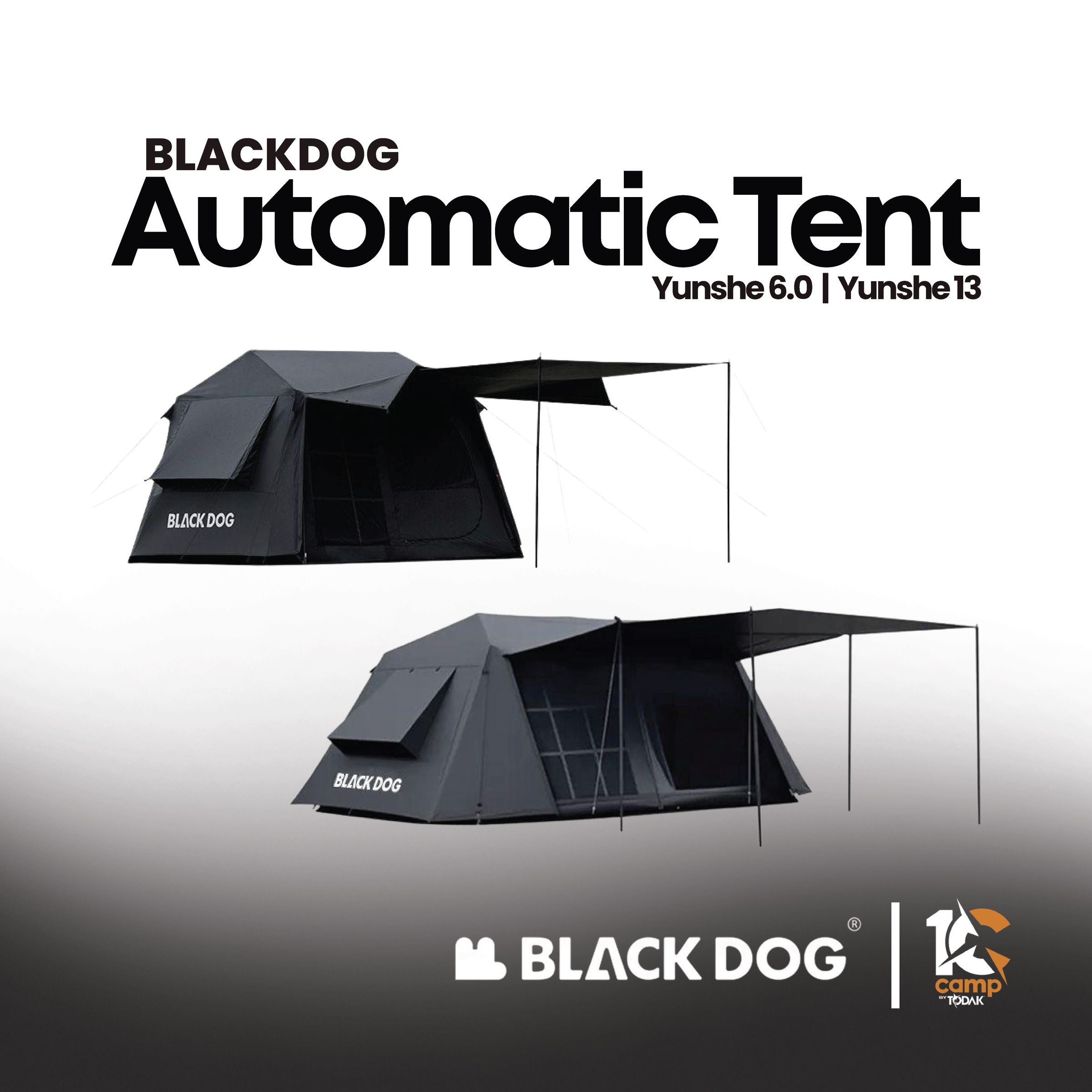 Khemah Automatik Blackdog Yunshe 13