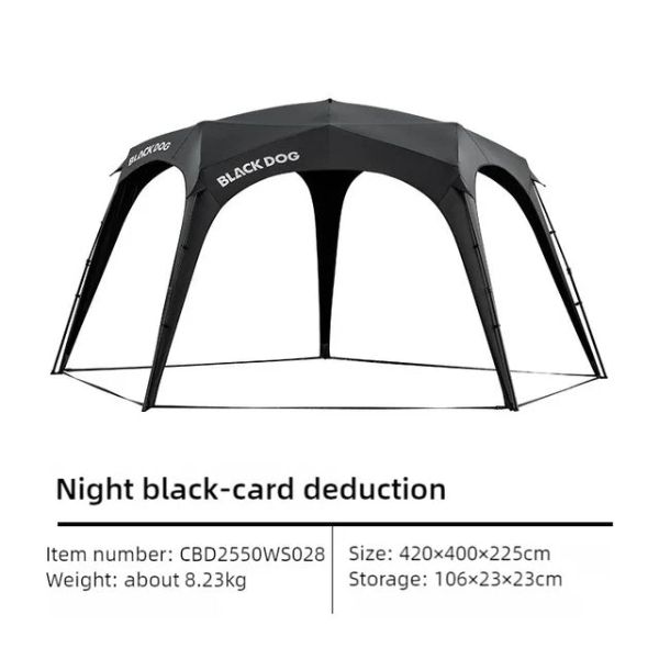 Kanopi Quick-Open Pentagon Blackdog Star Dome