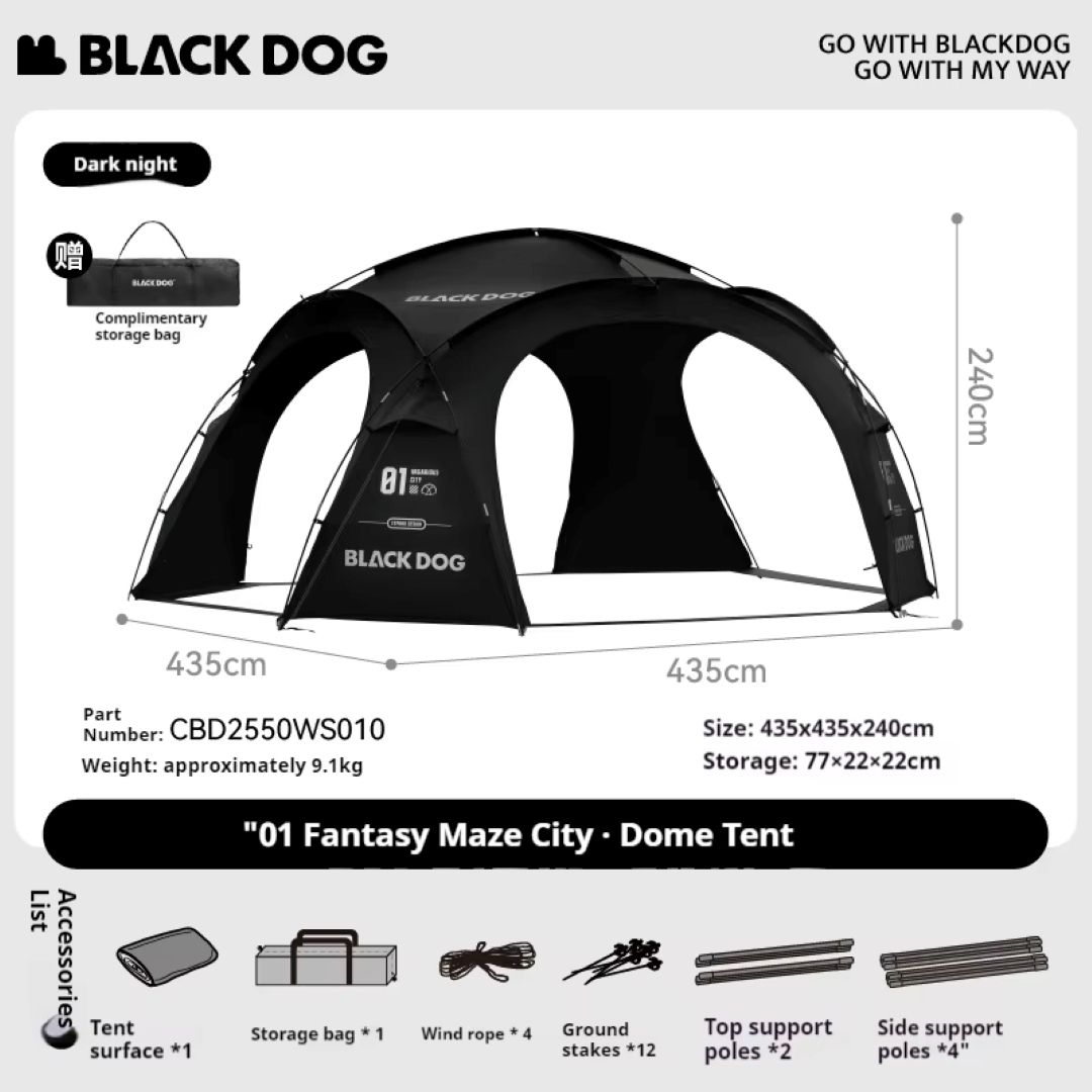 Khemah Dome Modular Blackdog Wonderland Fantasy City