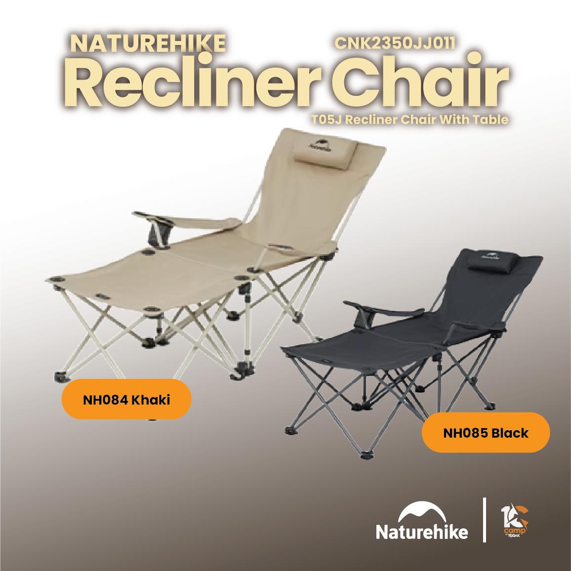 Kerusi Recliner Naturehike T05J dengan Meja