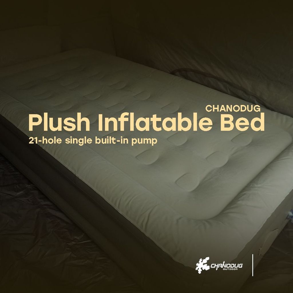 Tilam Angin Single Chanodug Plush Pam Terbina Dalam 21-Hole