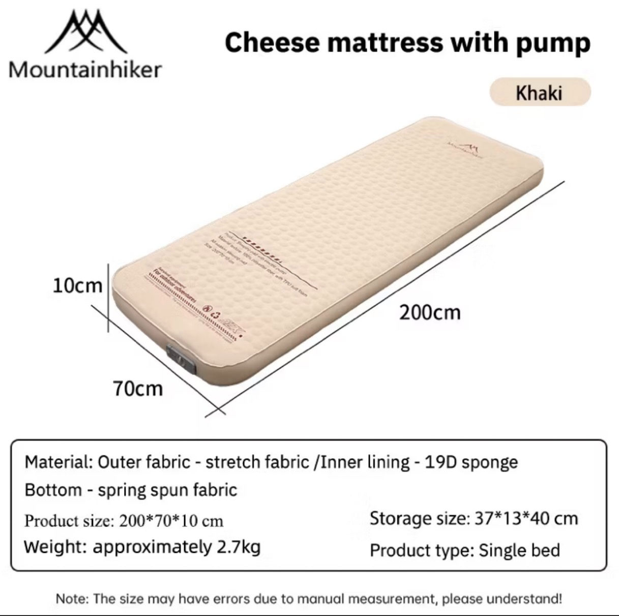 Tilam Camping Self-Inflating Mountainhiker SZK1122