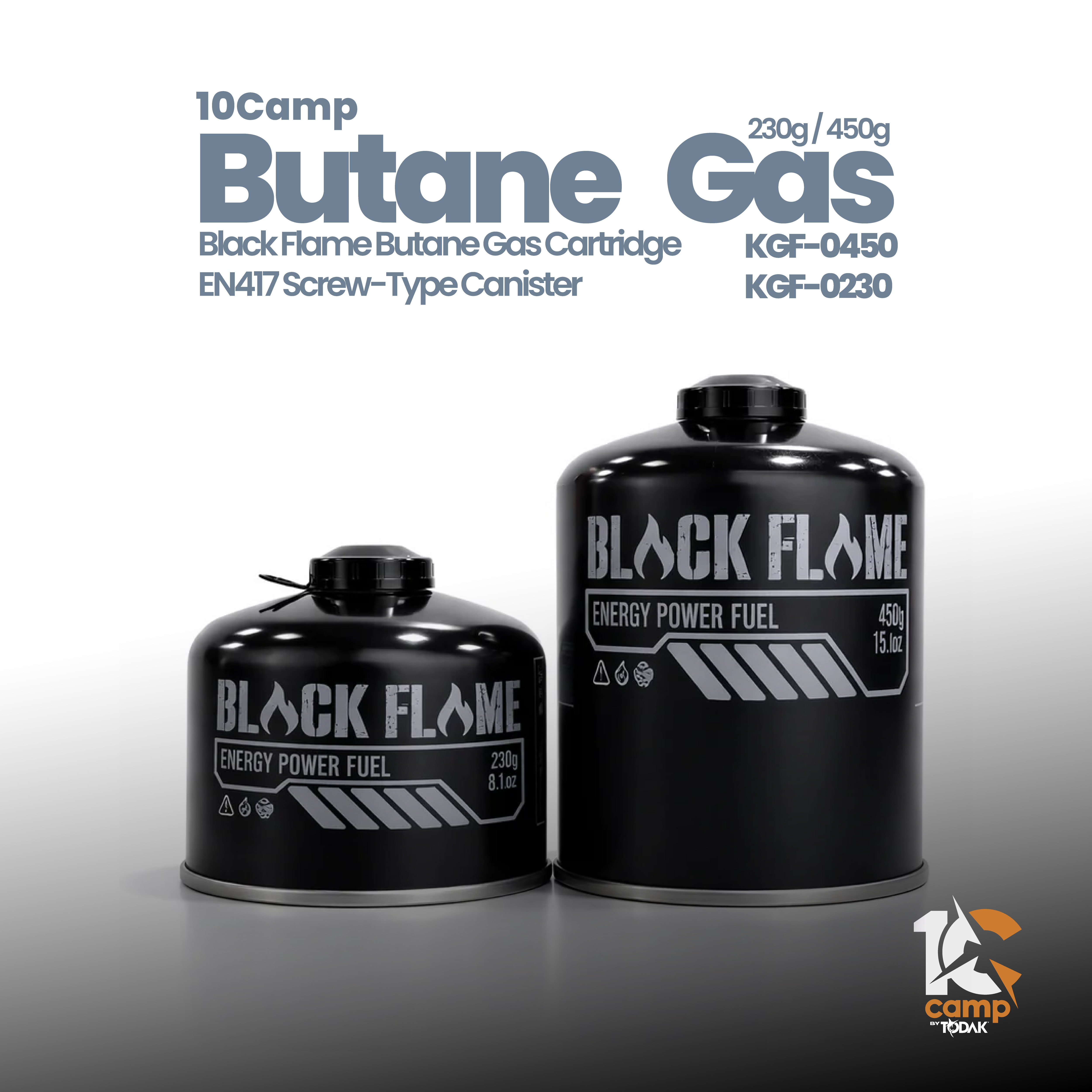Gas Butana Black Flame 230g (8oz) EN417