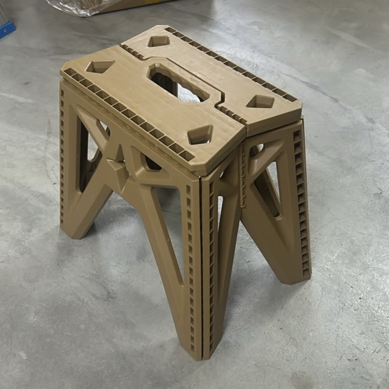 large plastic folding stool
