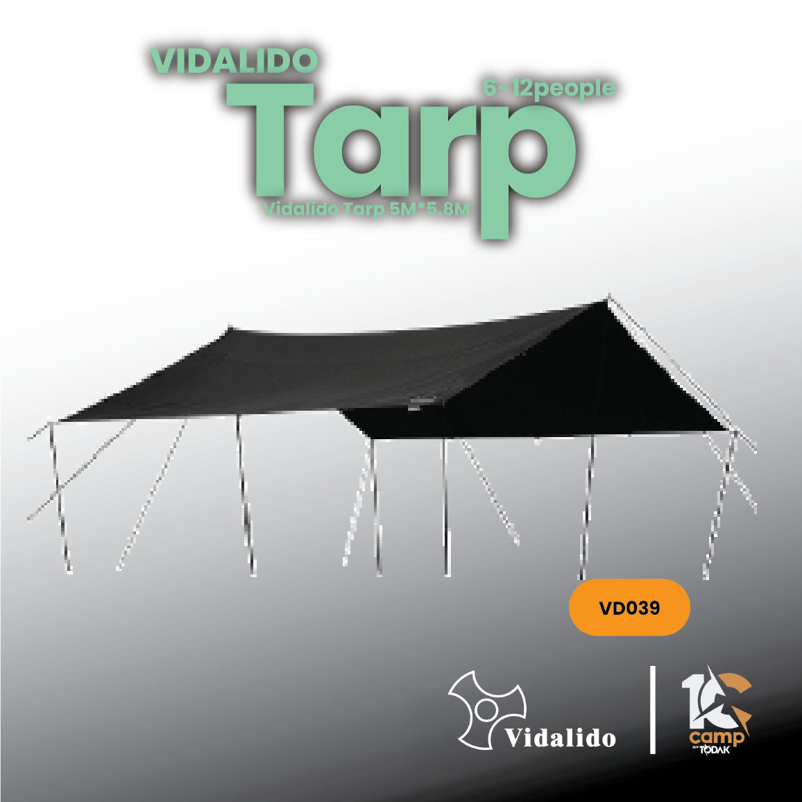 Flysheet Tarp Vidalido 5×5.8m