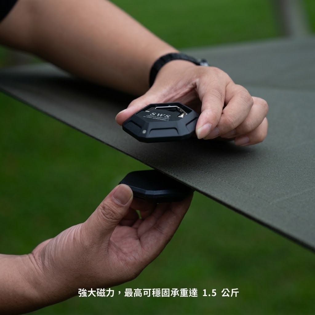Hexagonal Magnetic Hook - Black