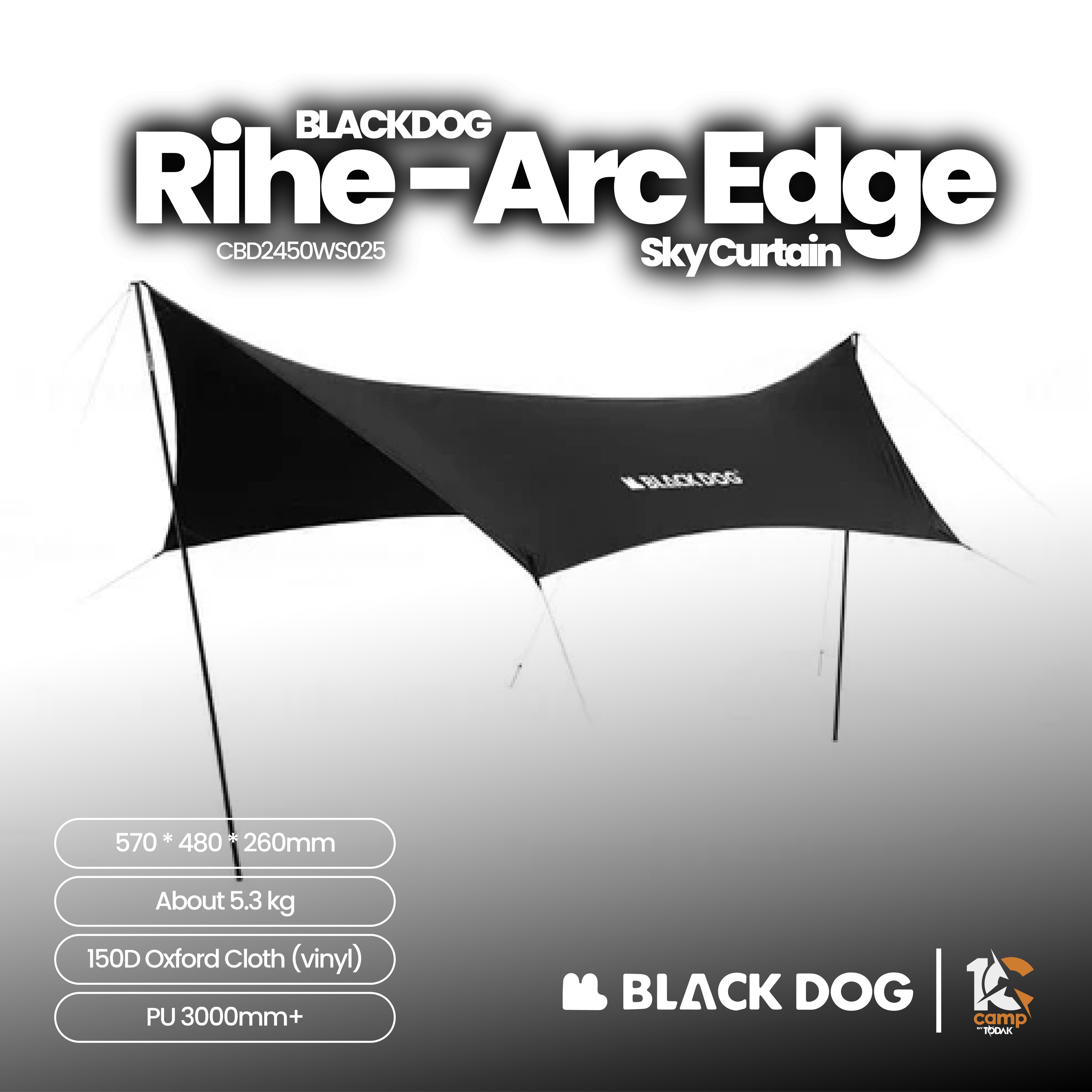 Kanopi Besar Blackdog RIHE Arc Edge