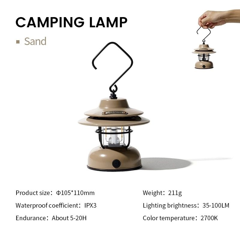 Lampu Lantern Retro LED Mobi Garden