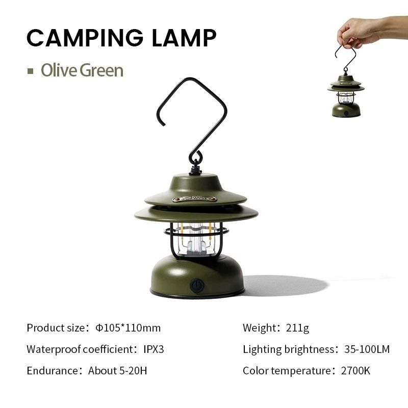 Lampu Lantern Retro LED Mobi Garden