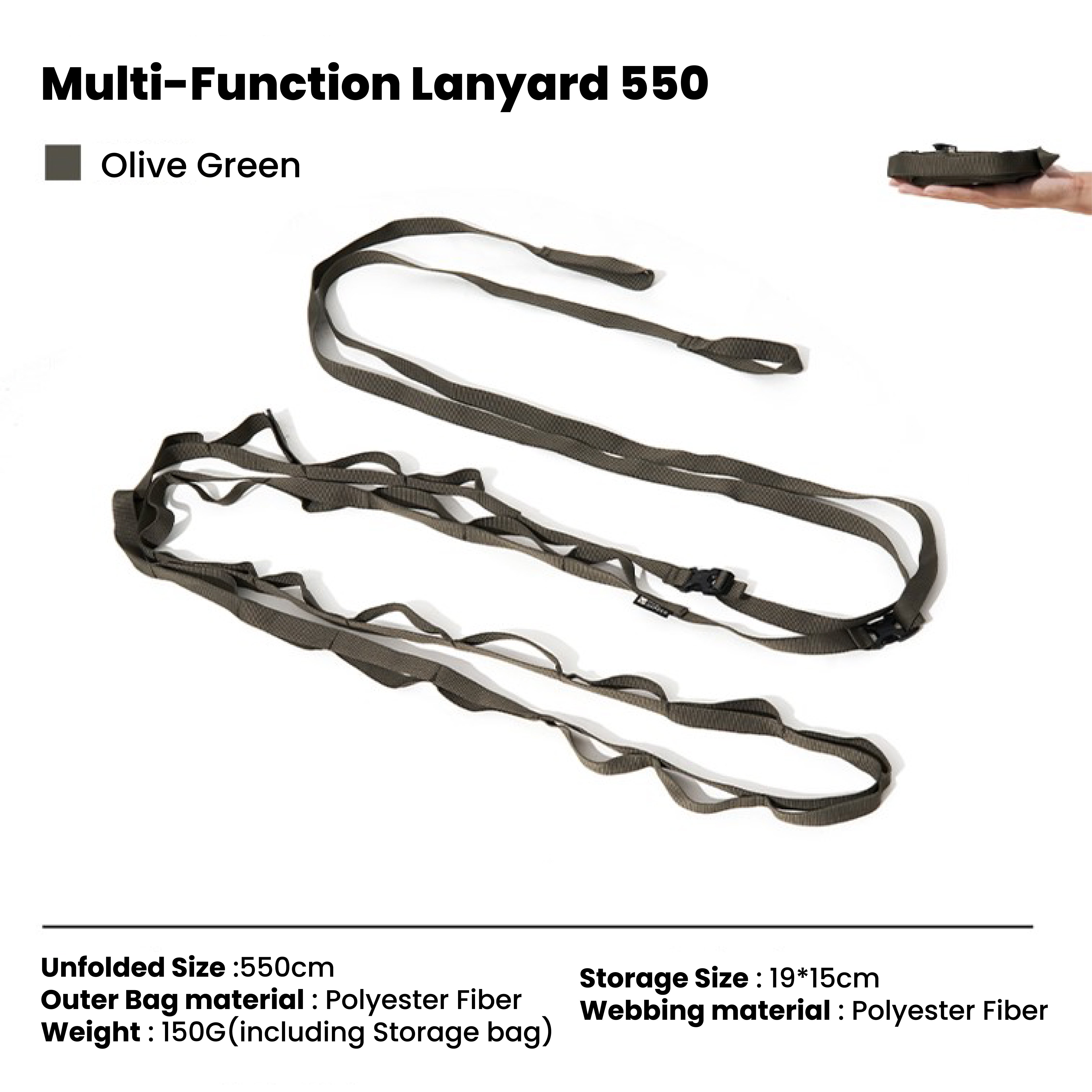 Tali Gantung Camping Mobi Garden Lanyard 200cm