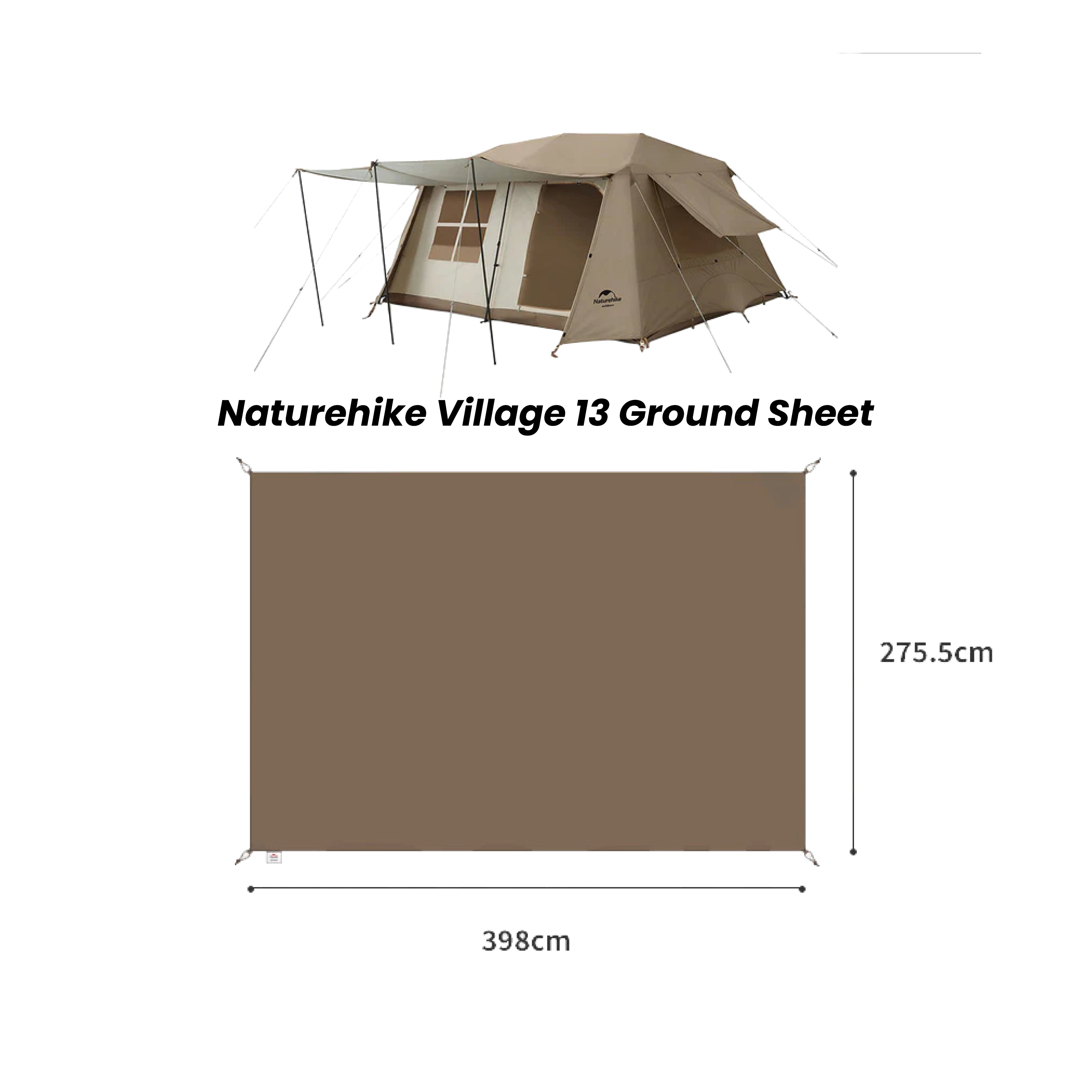 Groundsheet Naturehike untuk Khemah Village 6.0