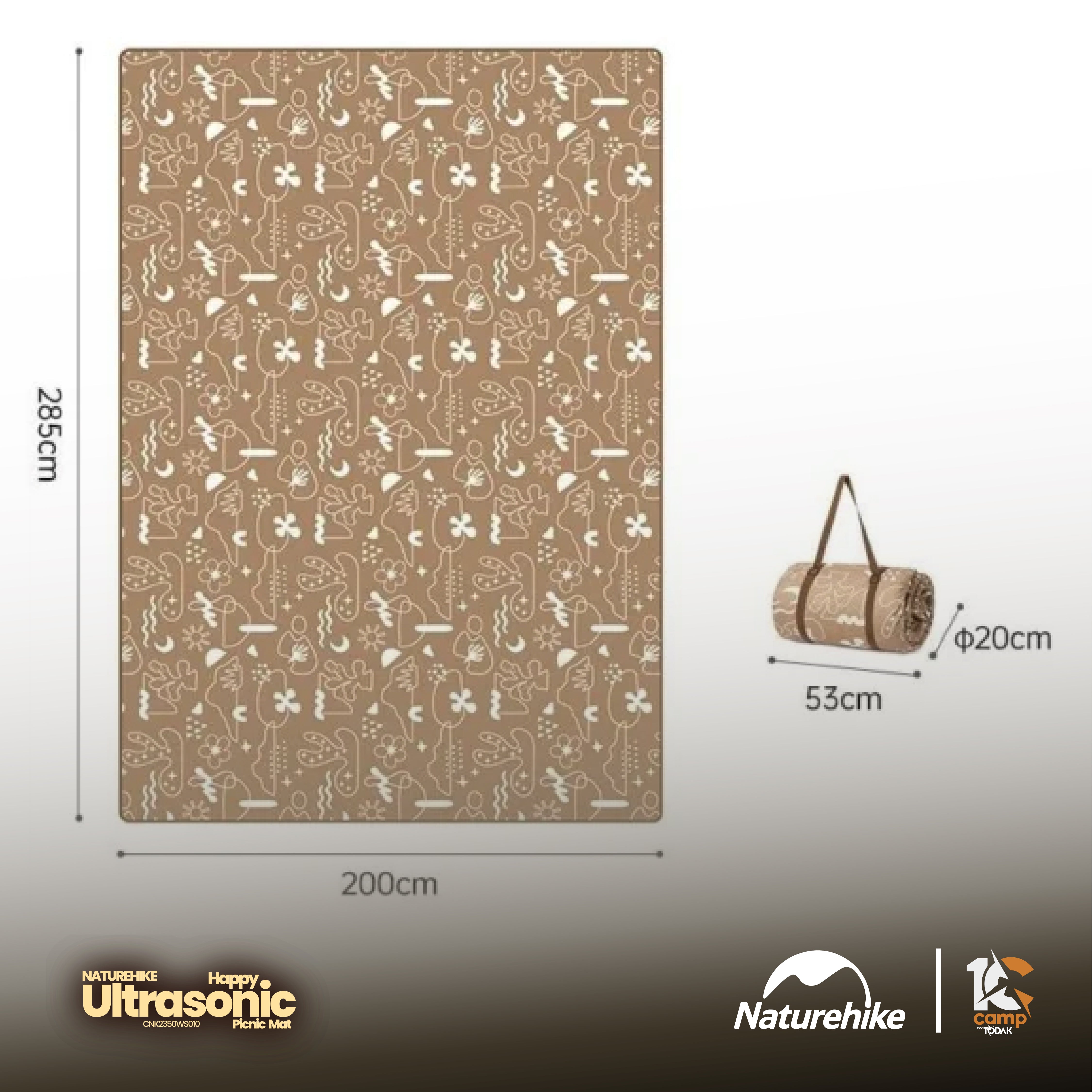 Tikar Picnic Ultrasonic Naturehike untuk Village 6.0