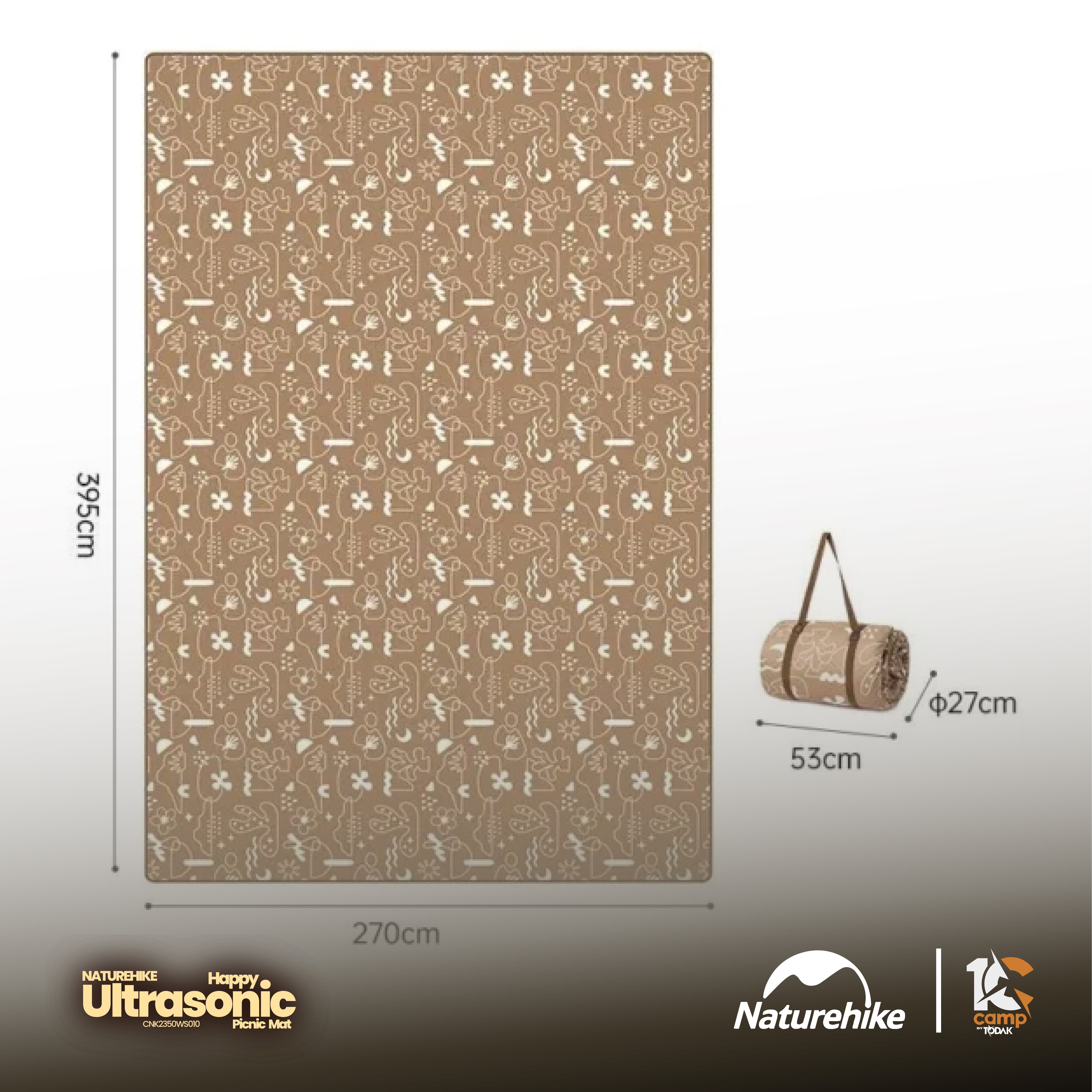 Tikar Picnic Ultrasonic Naturehike untuk Village 6.0