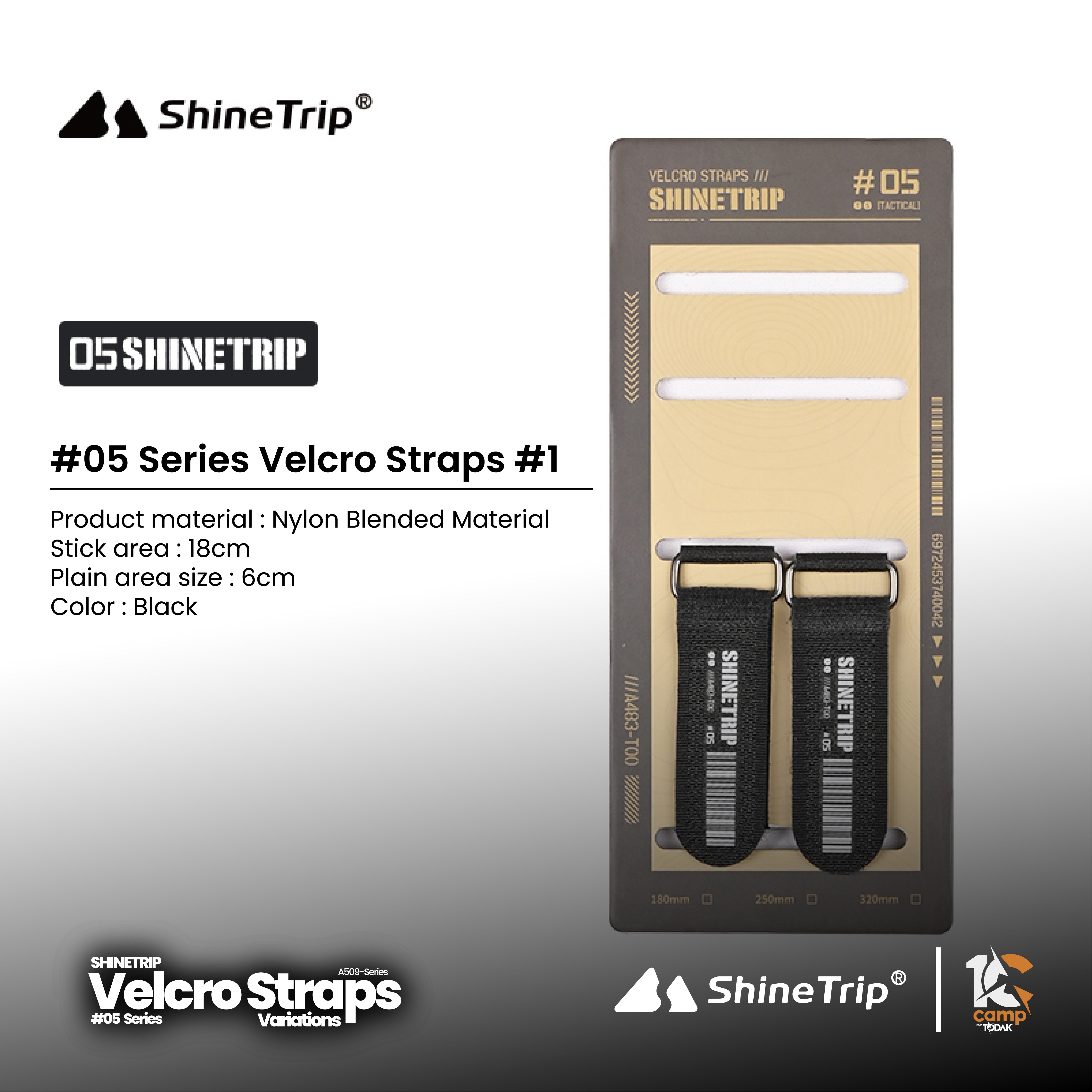 Set Tali Velcro Shinetrip #05