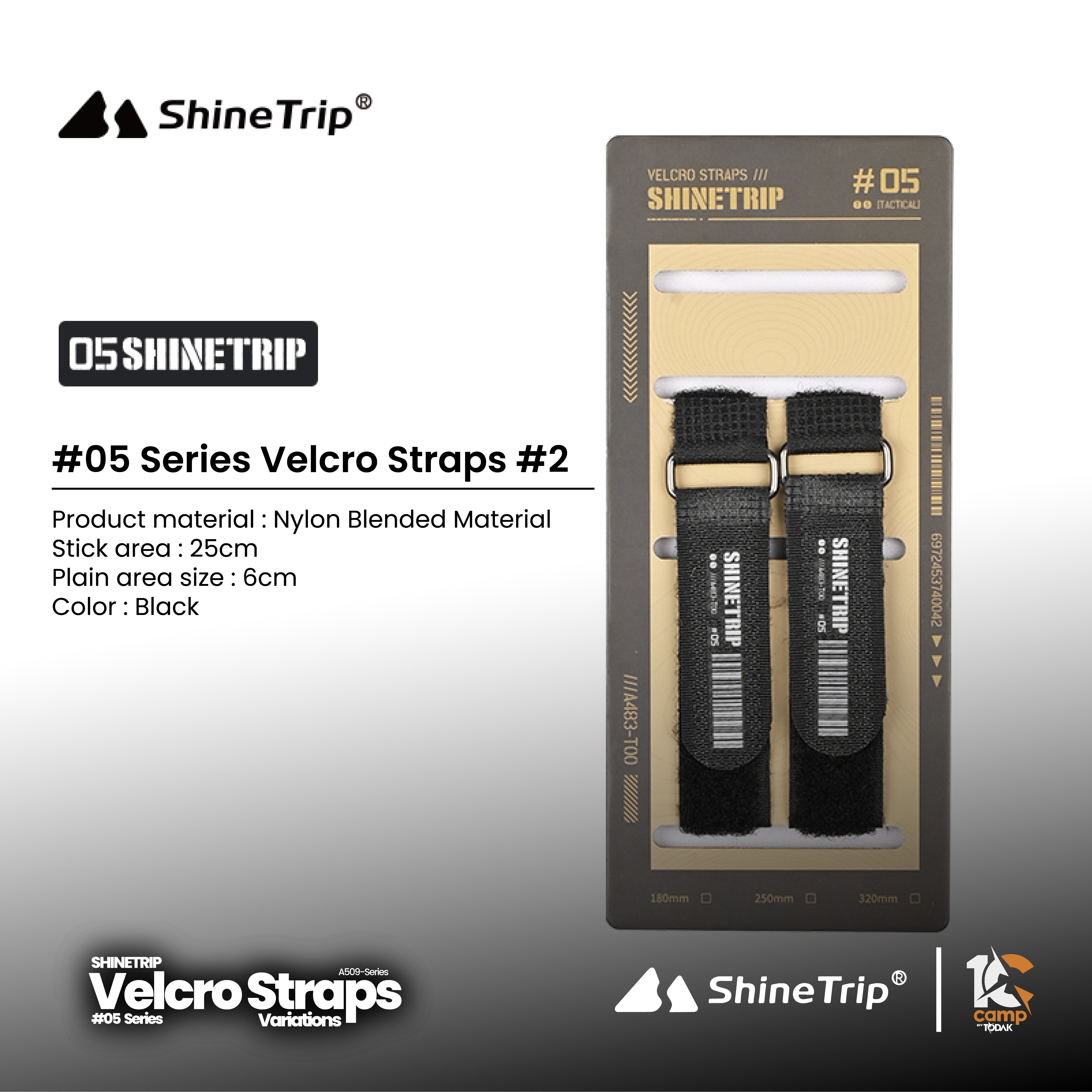 Set Tali Velcro Shinetrip #05