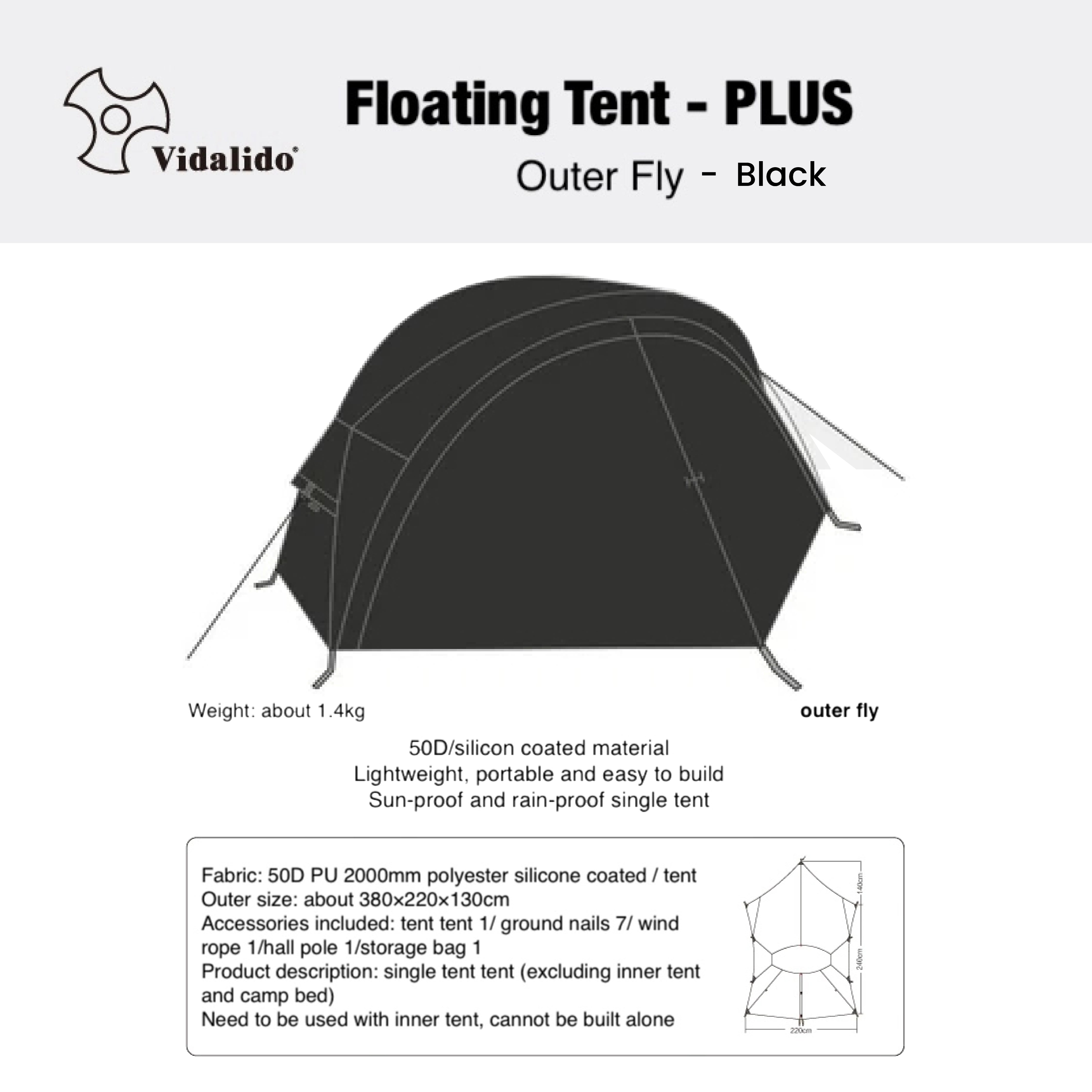 Flysheet Vidalido Floating Plus Tarp
