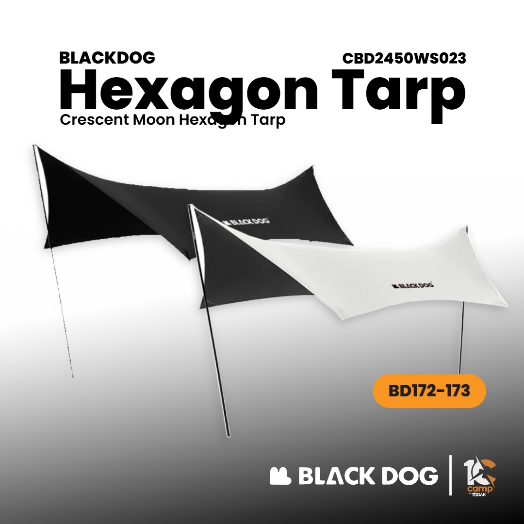 BLACKDOG CBD2450WS023 Xianyue - Hexagonal Curved - Edge Canopy - Beige
