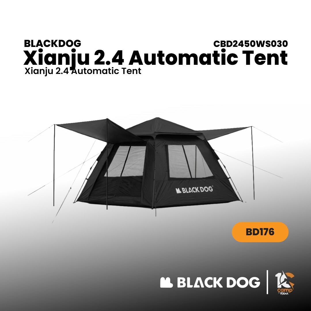 BLACKDOG CBD2450WS030 Xianju 2.4 - Automatic Tent with Two Doors and Two Windows