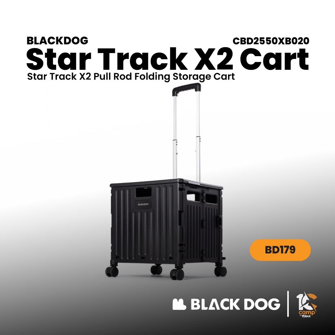 BLACKDOG CBD2550XB020 Star Track X2 - Pull Rod Folding Storage Cart