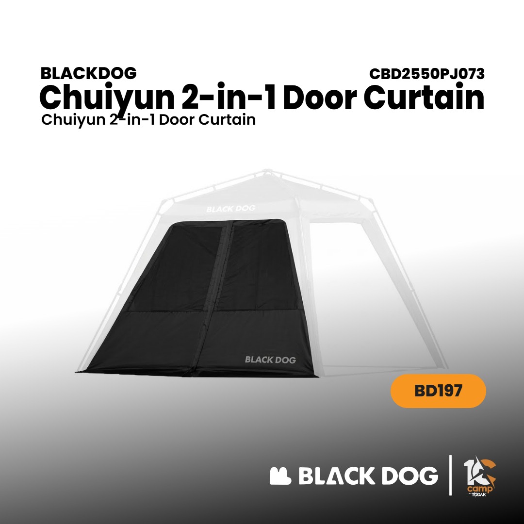 BLACKDOG CBD2550PJ073 Chuiyun-Dome Quick-Opening Sky Curtain Two-in-One Door Curtain