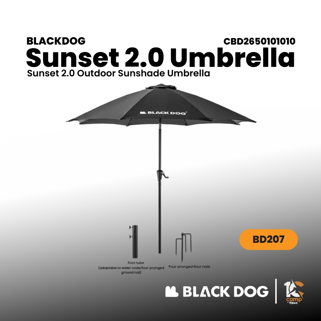 BLACKDOG CBD2650101010 Dusk 2.0 - Outdoor Sunshade Umbrella